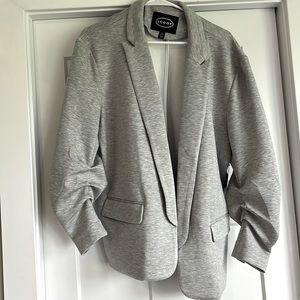 Light grey cotton blazer, size XL, scoop brand